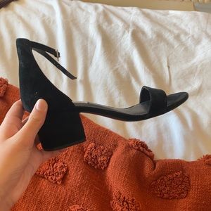 Steve Madden, 2 in Block Heels Black, Size 7 Women